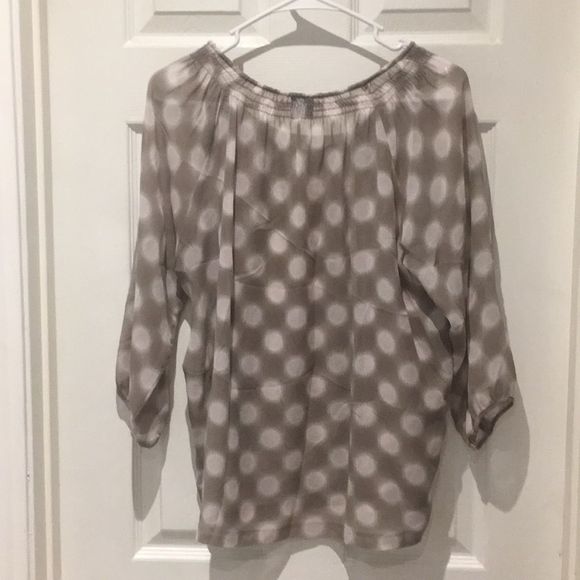 Ecru 100% silk tassel top SZ medium - Picture 7 of 7